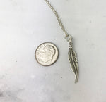 Feathers Appear When Angels Are Near Sterling Silver Necklace
