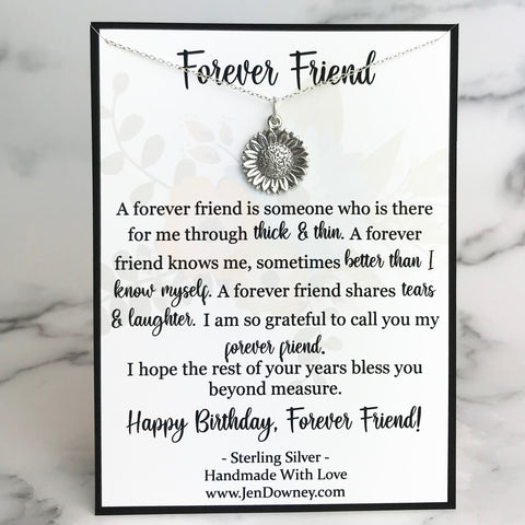 forever friend birthday quote gift idea