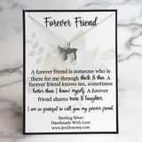 Jewish friendship quote gift idea sterling silver chai necklace