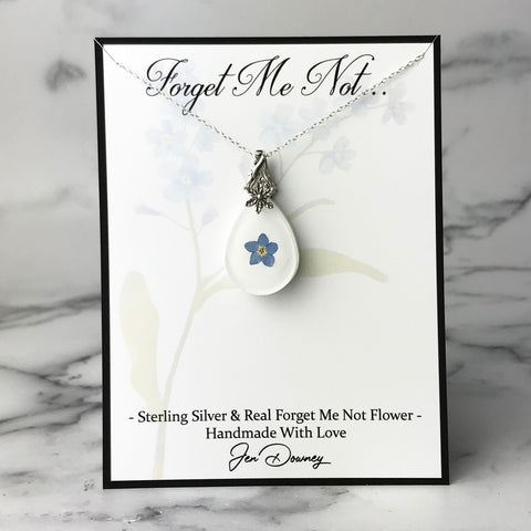 forget me not necklace