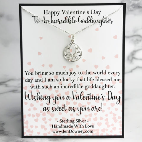 goddaughter valentine's day quote gift idea