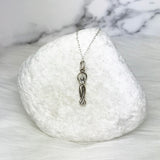 Cancer Sucks Inspirational Gift Idea For Her Goddess Warrior Necklace Sterling Silver