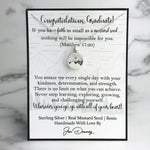 graduation gift mustard seed necklace sterling silver mountain