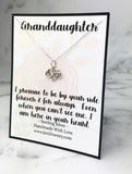 Granddaughter Quote Forever and Always Gift Sterling Silver Infinity Heart Necklace