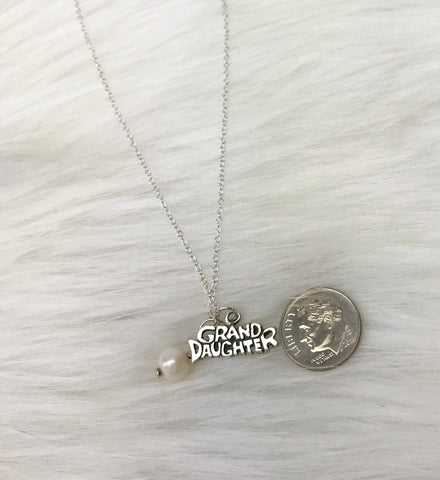 Buy Necklace for Granddaughter Necklace, 925 Sterling Silver Initial,  Heart, Birthstone, Birthday Day From Grandparents Online in India - Etsy