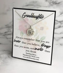 Granddaughter Gift Braver Than You Think Dandelion Necklace Sterling Silver