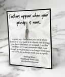 grandpa sympathy gift feather quote