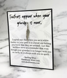 grandpa sympathy gift feather quote