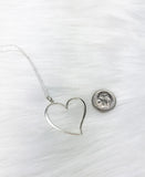 large heart necklace