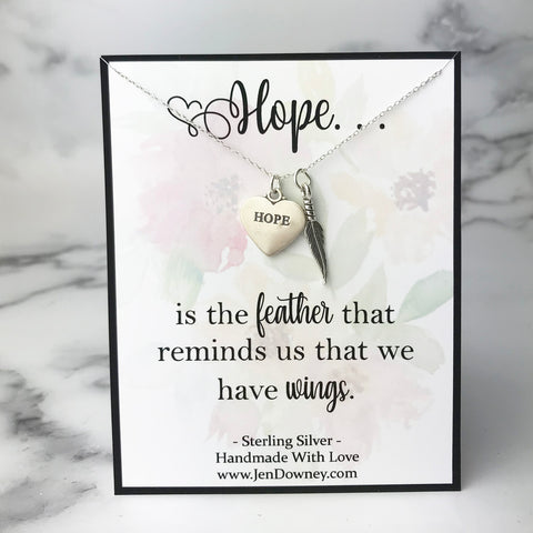 hope quote hope is the feather that reminds us we have wings