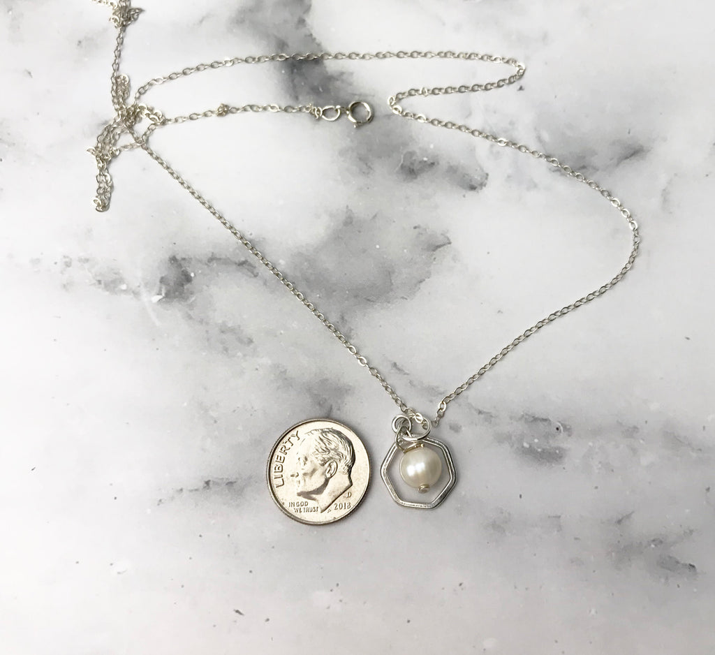 June Pearl Birthstone Meaning Freshwater Pearl Necklace – Jen Downey