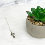 Key To Happiness Be True To Yourself Sterling Silver Necklace