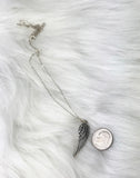 Thinking Of You Sympathy Gift Memories Remain Sterling Silver Angel Wing Necklace