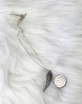 sterling silver angel wing necklace