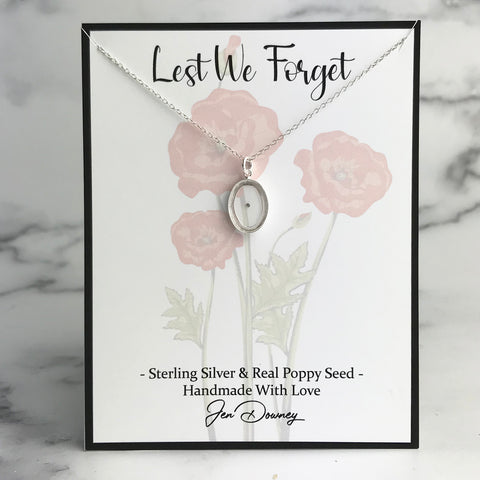 lest we forget poppy seed
