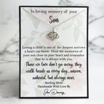in loving memory of your son memorial gift sympathy quote