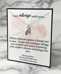 Loss of Uncle Sympathy Gift Sterling Silver Cardinal Necklace