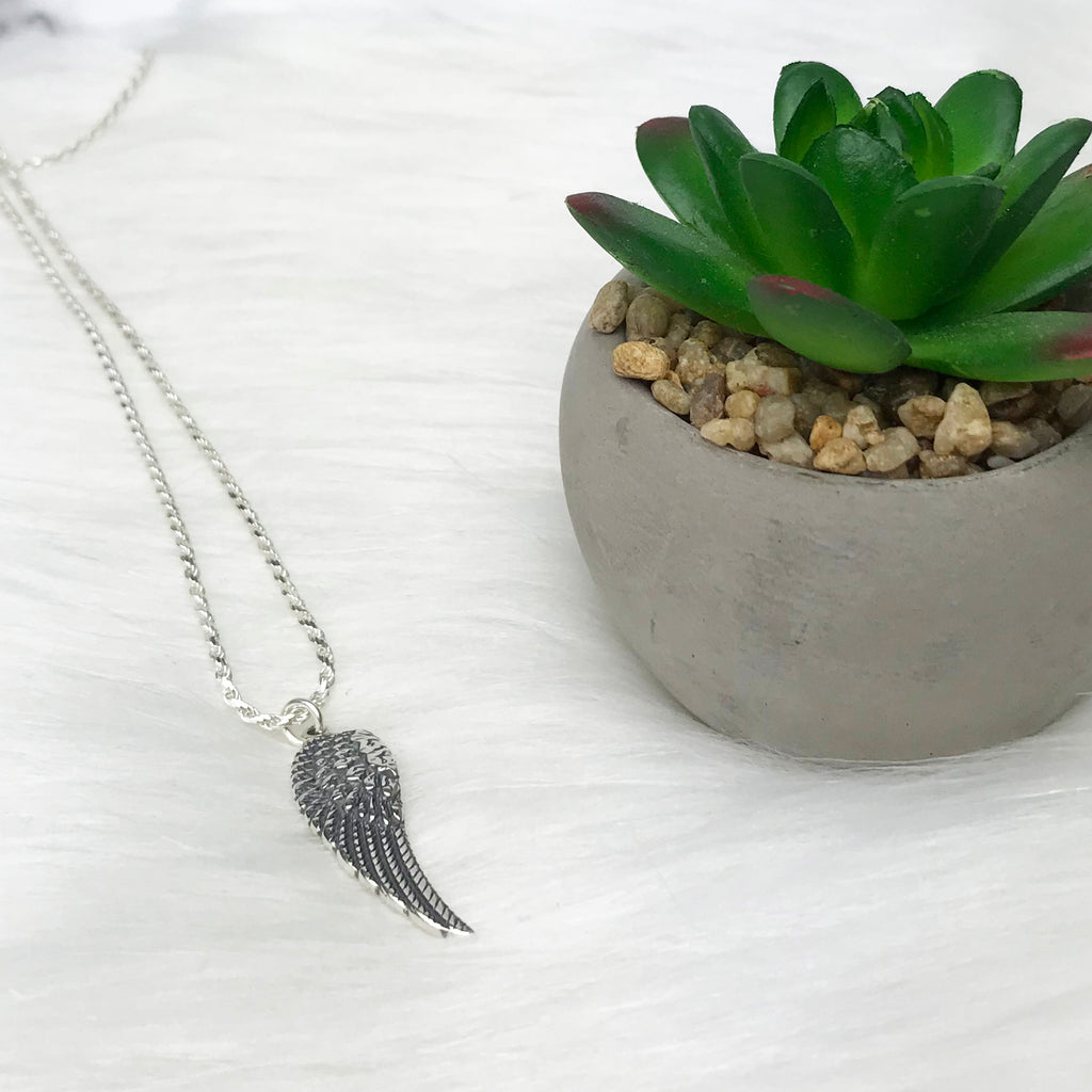 Silver Men's Wing Necklace