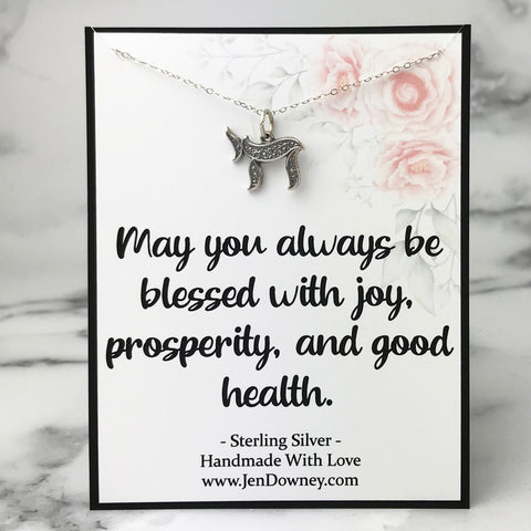 chai symbol necklace gift for birthday or wedding