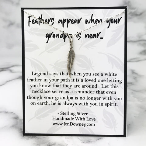 feathers appear when your grandpa is near