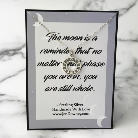 the moon is a reminder that no matter what phase you are in you are still whole