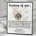 Thinking Of You Miscarriage Gift Take Time To Heal Sterling Silver Tree Necklace