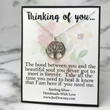 Thinking Of You Miscarriage Gift Take Time To Heal Sterling Silver Tree Necklace