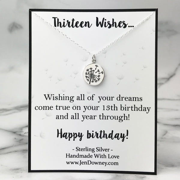 13th Birthday Cuban Link Chain Necklace for Boys