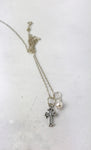 Miscarriage Gift Loss of Daughter Sterling Silver Cross and Pearl Necklace