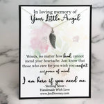In Loving Memory Of Your Angel Thoughtful Miscarriage Quote Gift 
