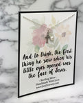 Miscarriage Loss of Son Gift Religious Quote Sterling Silver Cross Necklace