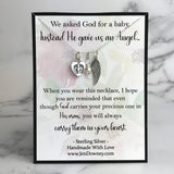 miscarriage quote we asked god for a baby he gave us an angel meaningful infant loss gift