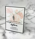 Loved A Lifetime Miscarriage Quote Sterling Silver Angel Wing Necklace
