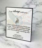 Loss of Mom Cardinal Sympathy Gift Sterling Silver Necklace