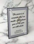 Moon Phase You Are Whole Quote Sterling Silver Necklace