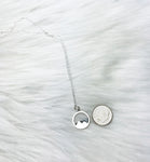 sterling silver mountain necklace