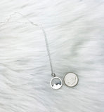 sterling silver mountain necklace