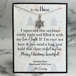 Niece Christmas Gift Hugged This Tight Sterling Snowflake Necklace