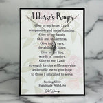 nurses prayer angel wing