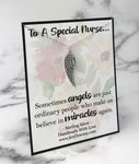 special nurse quote angel wing necklace gift idea