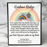 paw prints on my heart rainbow bridge quote