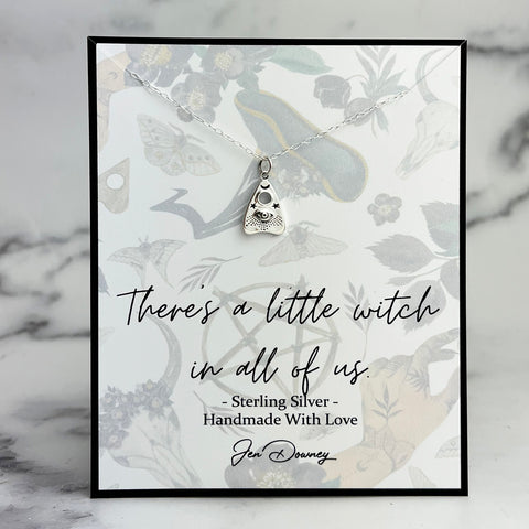 there's a little witch in all of us planchette necklace