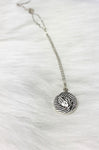 Prayer hands necklace