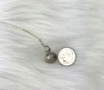 sterling silver pumpkin necklace