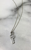 Happy Retirement Gift Sterling Silver Key Necklace