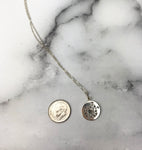 sterling silver dandelion necklace