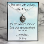 she slept with wolves without fear
