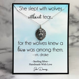she slept with wolves without fear