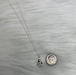 sterling silver sheet ghost necklace