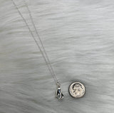sterling silver sheet ghost necklace
